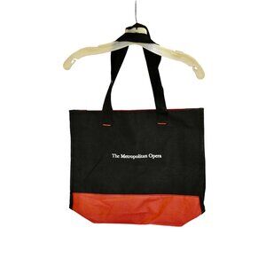 The Metropolitan Opera Black and Red Tote Bag